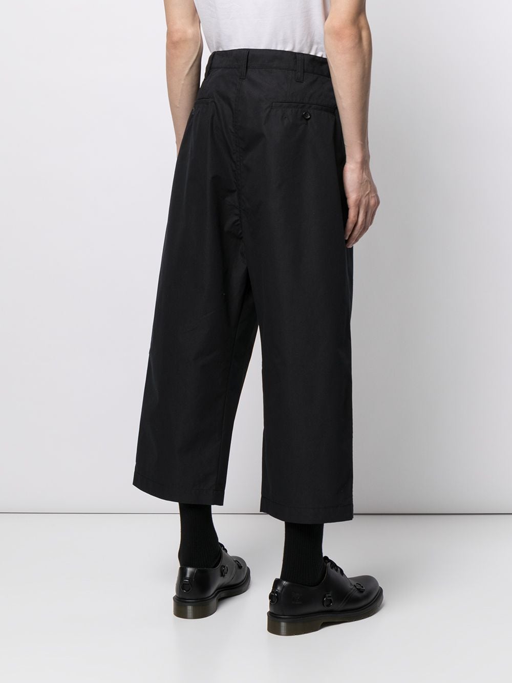 фото Comme des garçons homme cropped wide-leg trousers