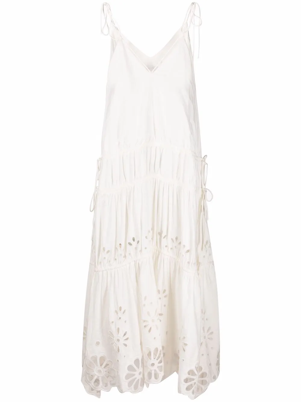 Simkhai Abito Juna con pizzo sangallo - Bianco