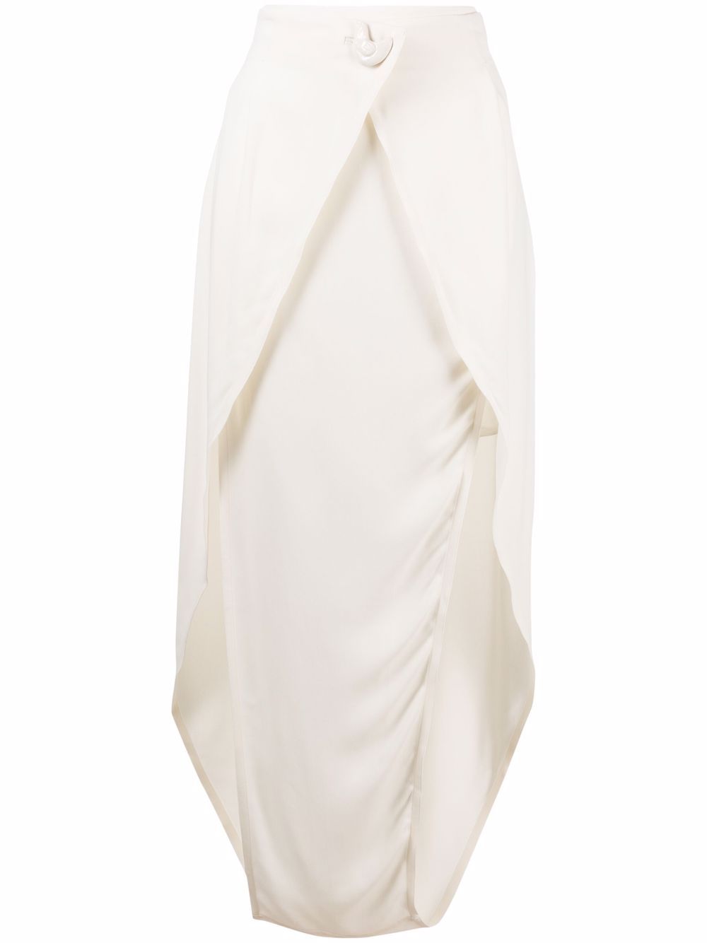фото Bevza юбка асимметричного кроя с завышенной талией