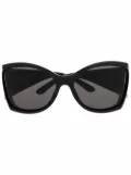 Balenciaga Eyewear Void butterfly-frame sunglasses - Black