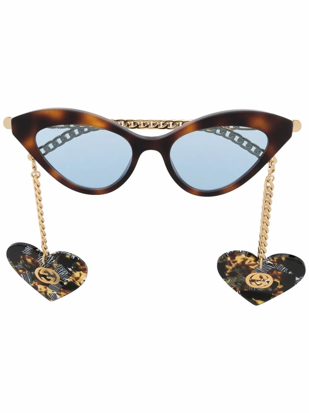 

Gucci Eyewear lentes de sol con armazón cat eye - Marrón