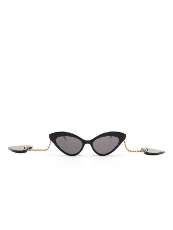 Gucci Eyewear cat eye Tinted Sunglasses Black FARFETCH AE