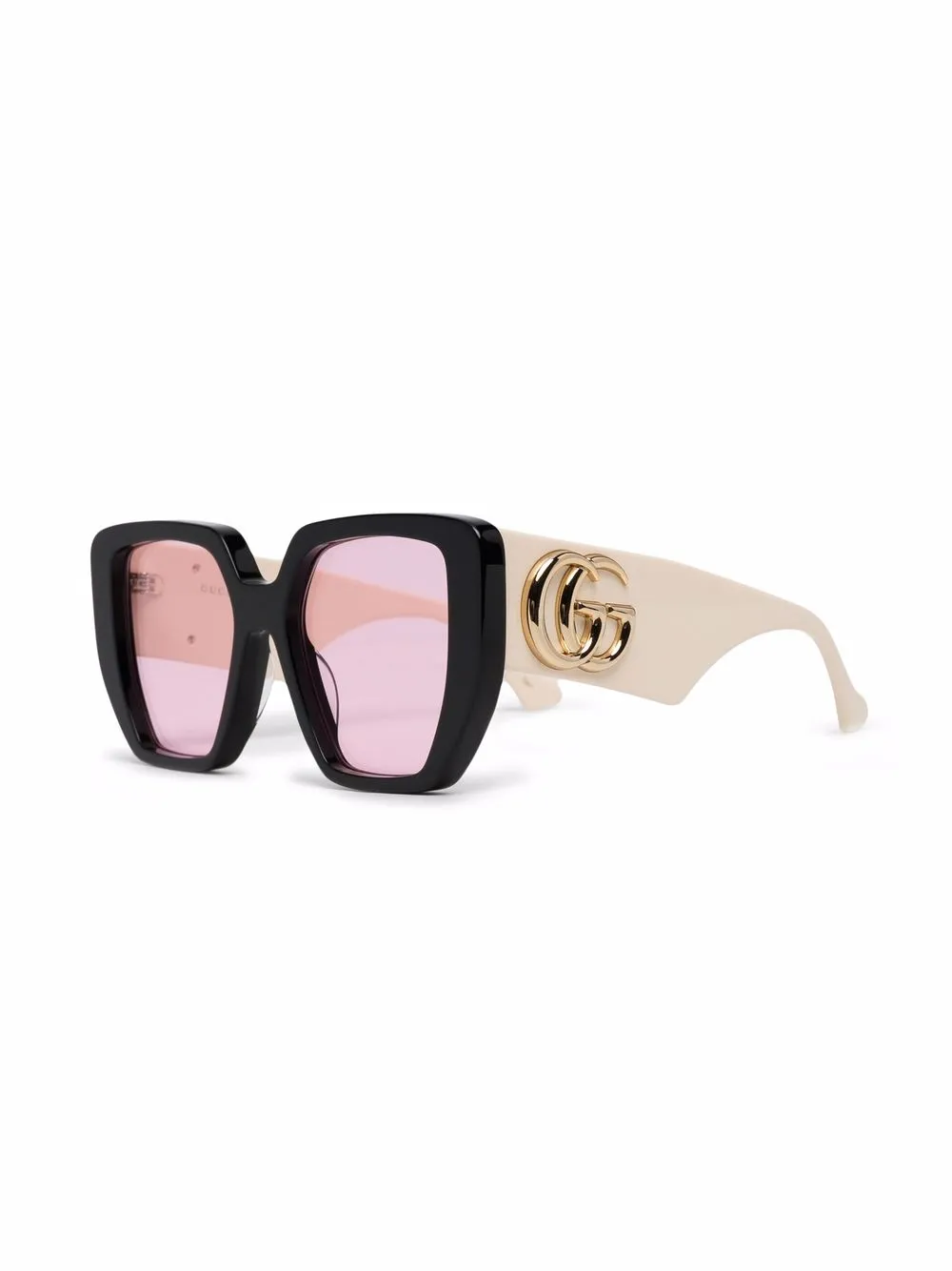 фото Gucci eyewear солнцезащитные очки в массивной оправе