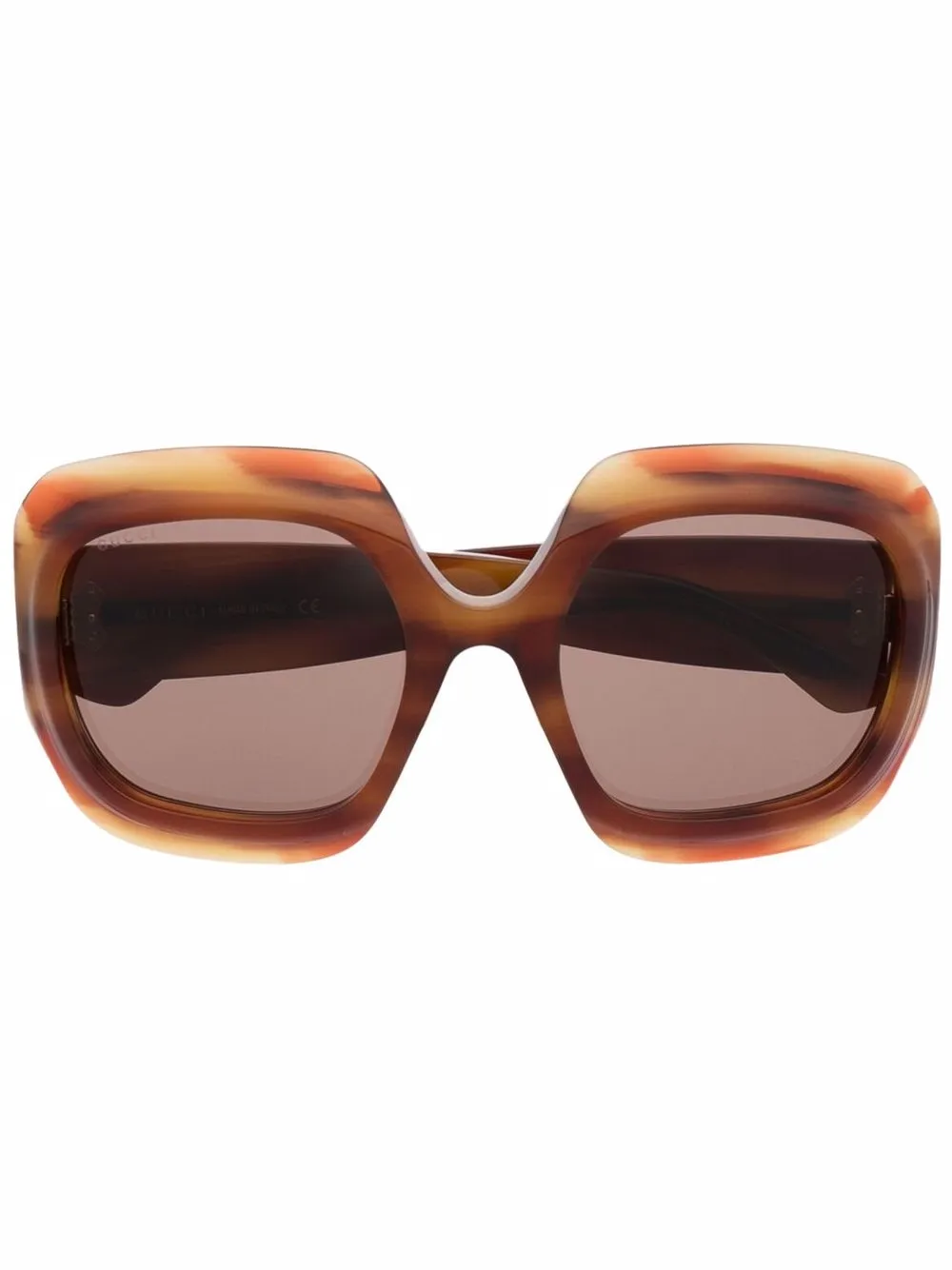 

Gucci Eyewear lentes de sol con armazón cuadrada - Marrón