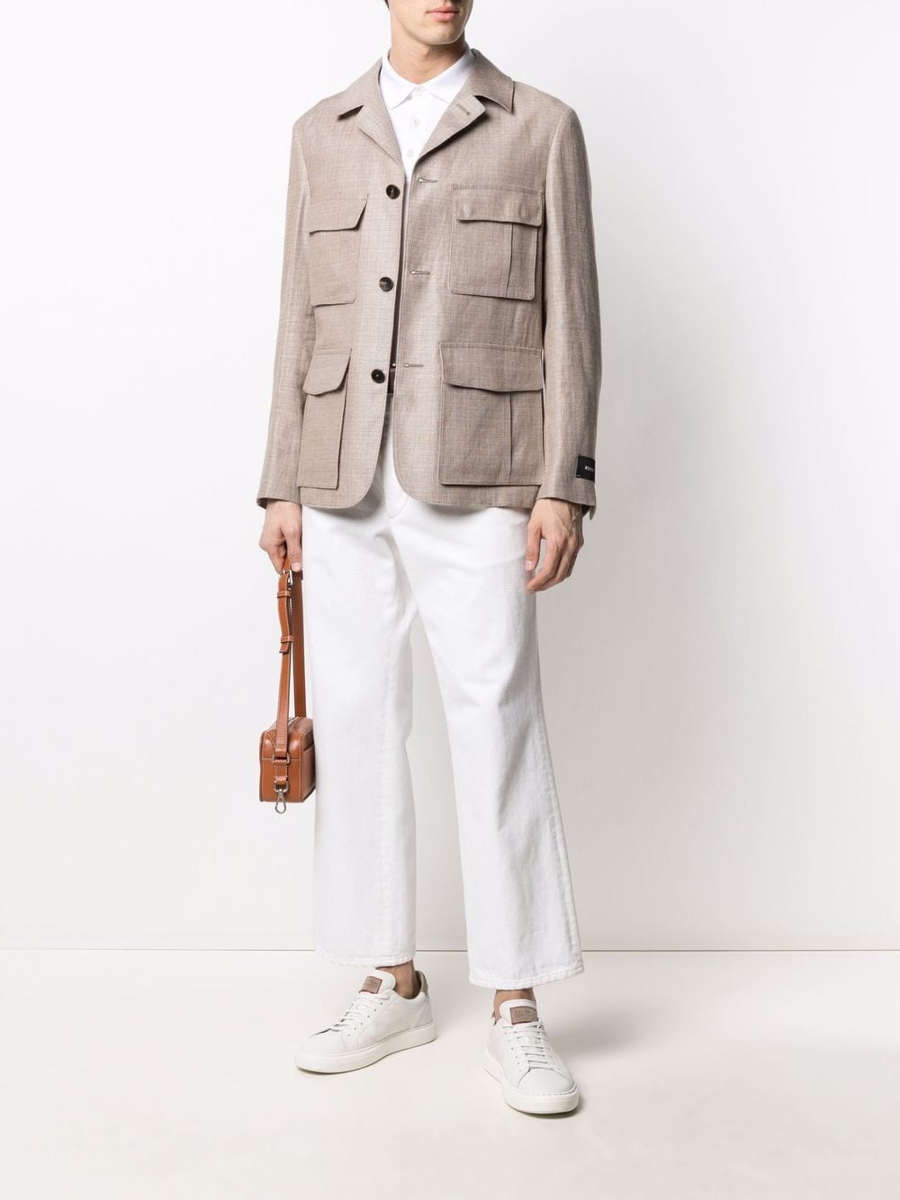 Zegna Jack met klepzak - Beige