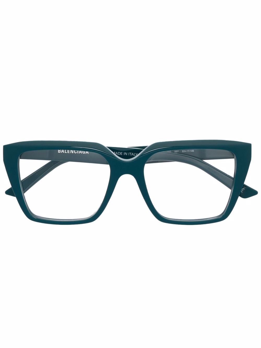 Shop Balenciaga Bb0130o Square-frame Glasses In Blue