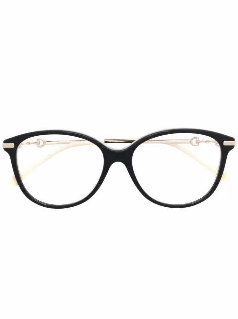 Gucci Eyewear round-frame clear glasses