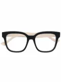 Gucci Eyewear square-frame clear glasses - Black