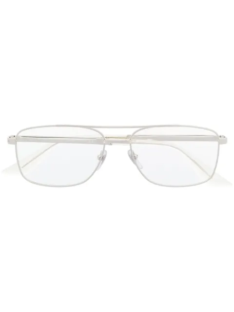 Gucci Eyewear double-bridge pilot-frame glasses