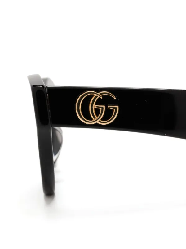 Gucci Eyewear cat-eye Tinted Sunglasses | Black | FARFETCH display picture 3