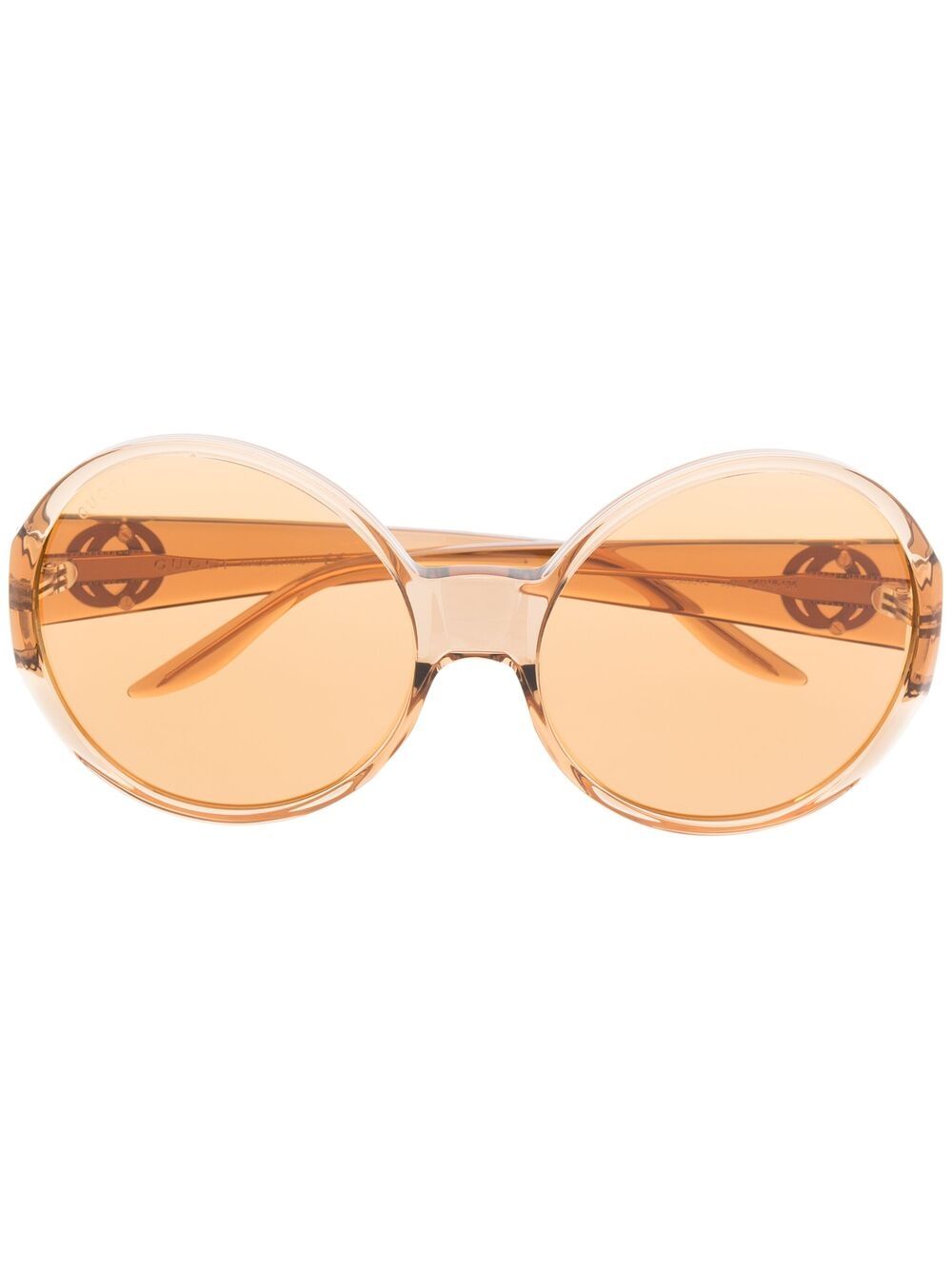 

Gucci Eyewear round-frame tinted sunglasses - Neutrals