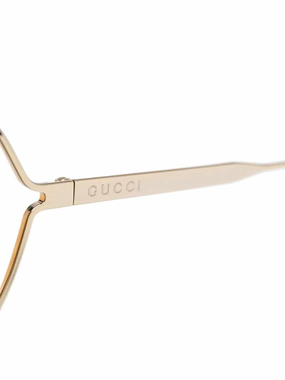 фото Gucci eyewear солнцезащитные очки в массивной оправе с декором double g