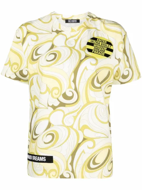 Raf Simons playera con estampado abstracto