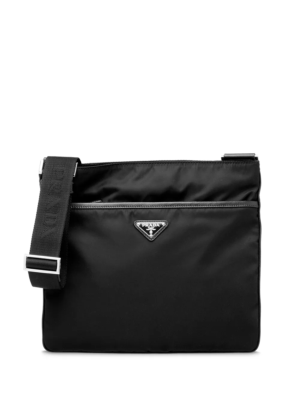 Prada Logo Plaque Shoulder Bag Farfetch