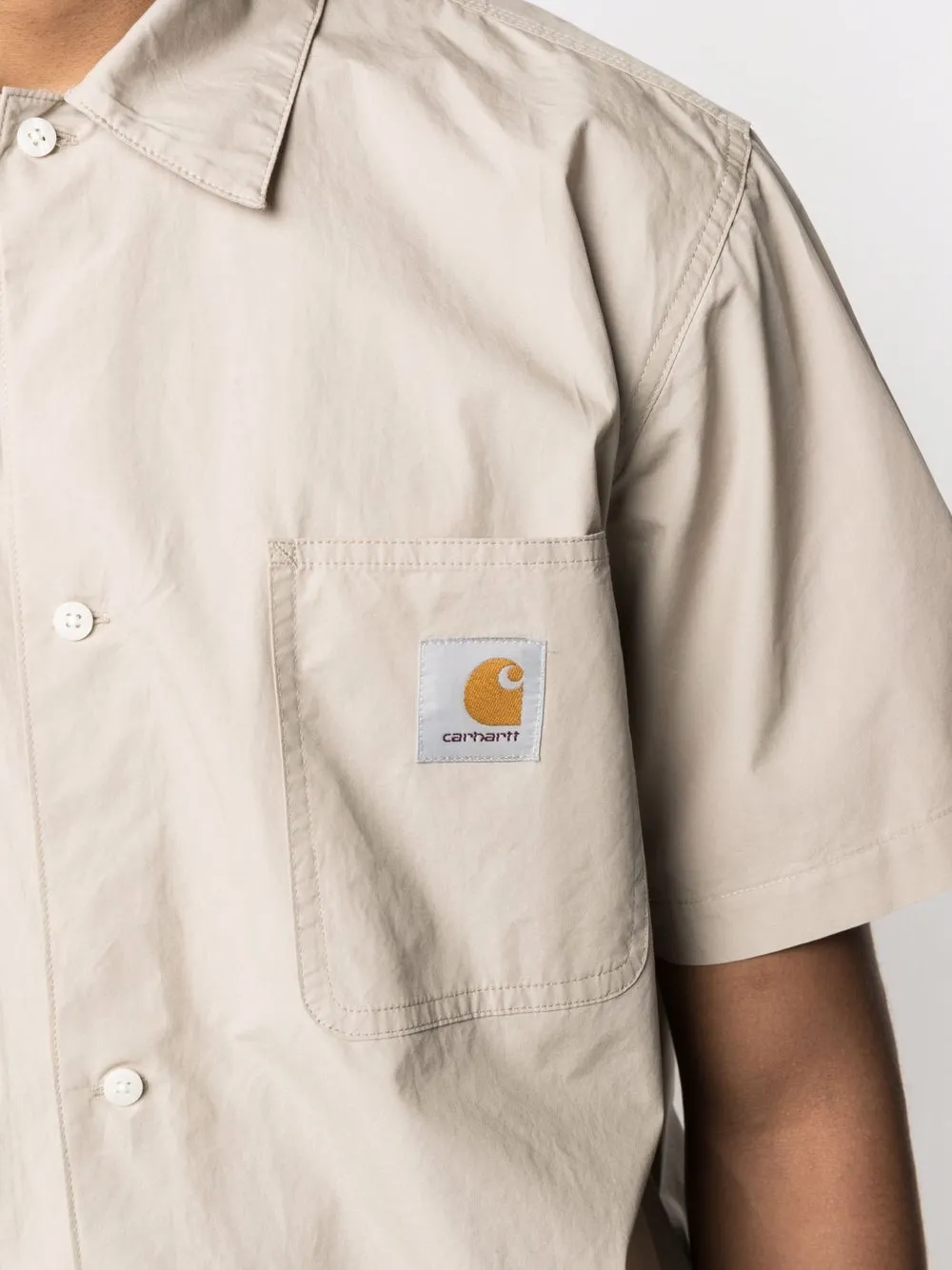 фото Carhartt wip рубашка с нашивкой-логотипом