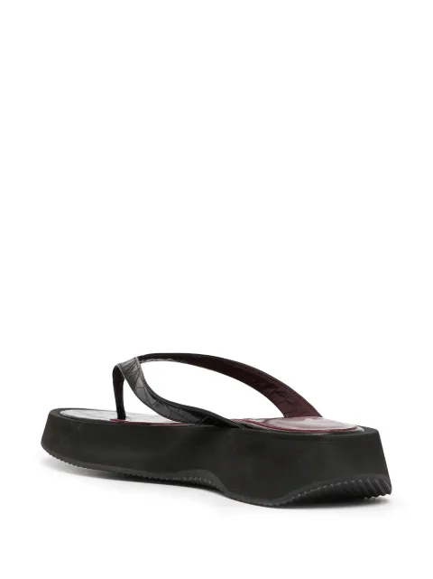 STAUD Tessa Flatform Thong Sandals - Farfetch