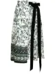 Image 1 of Erdem fern poplin wrap skirt