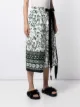 Erdem fern poplin wrap skirt