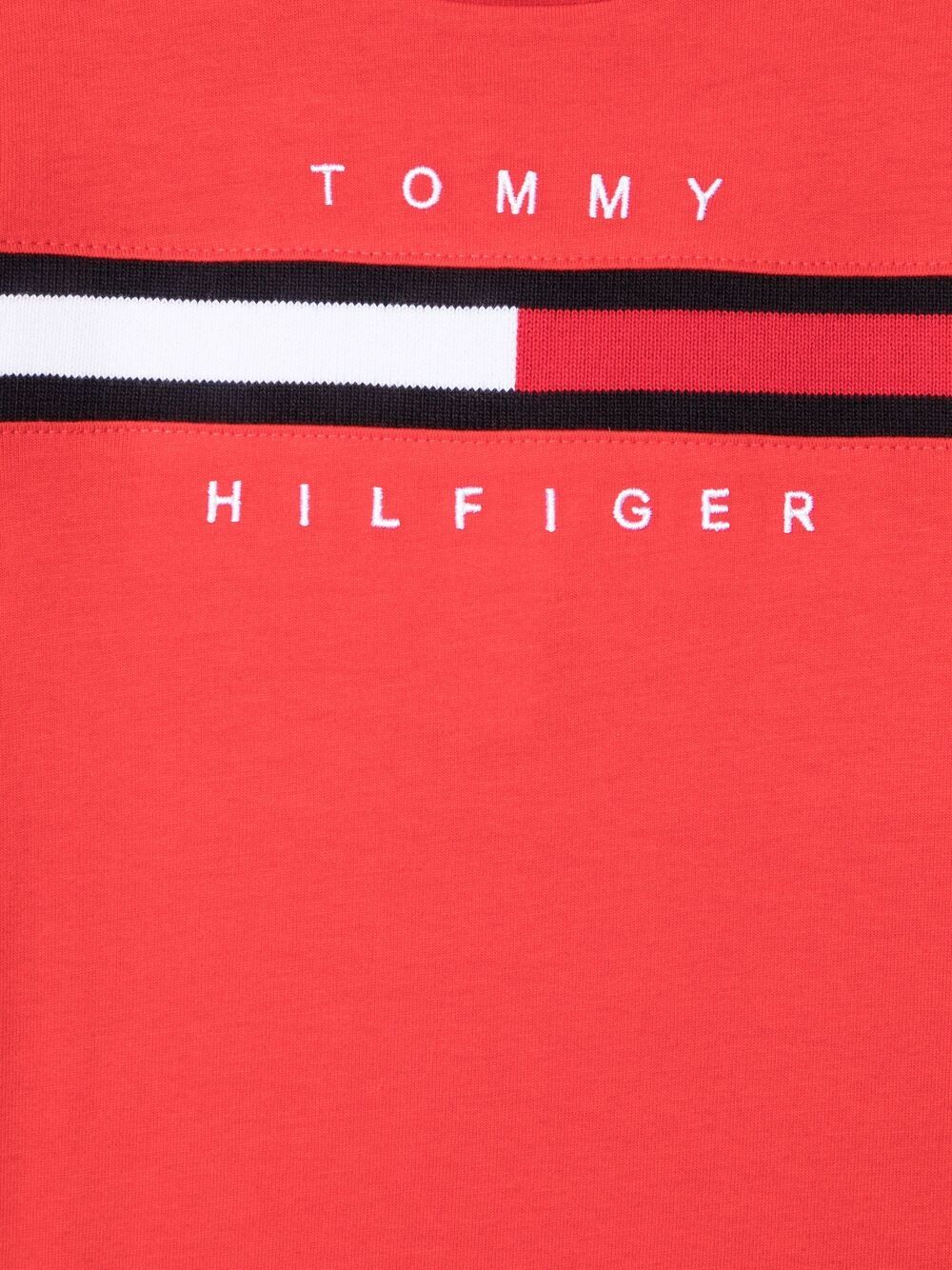 фото Tommy hilfiger junior футболка из органического хлопка с логотипом flag