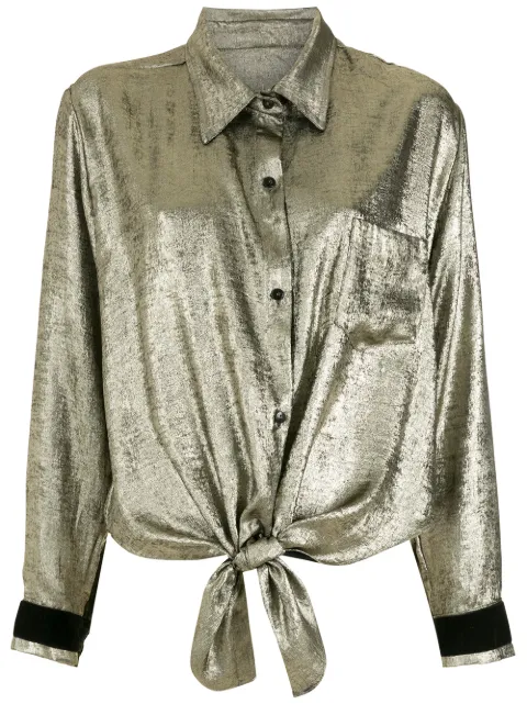 Olympiah Velvet metallic shirt