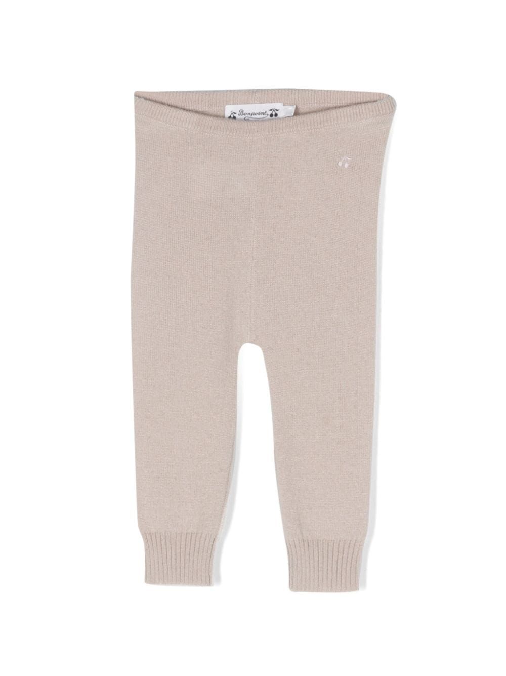 Bonpoint logo cashmere knit leggings - Neutrals