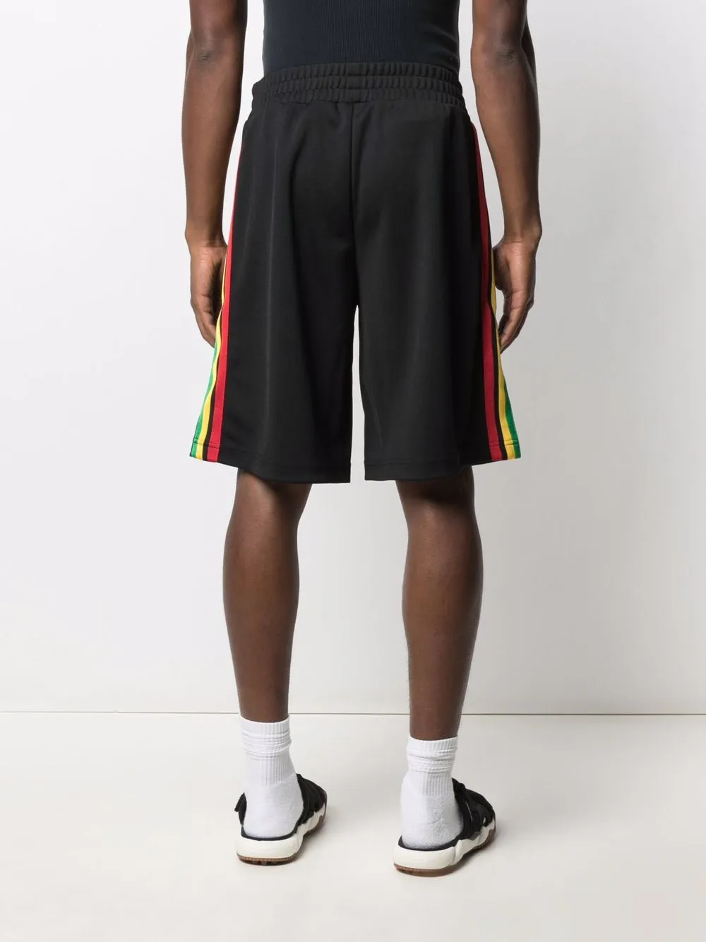Palm Angels Trainingsshorts met logoprint Zwart