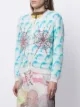 Ashley Williams dolphin motif cobweb-embellished cardigan