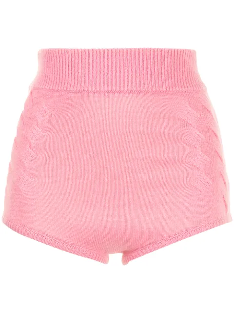 Cashmere In Love Mimie high-waisted cashmere shorts