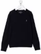Image 1 of Ralph Lauren Kids Pony logo embroidered jumper