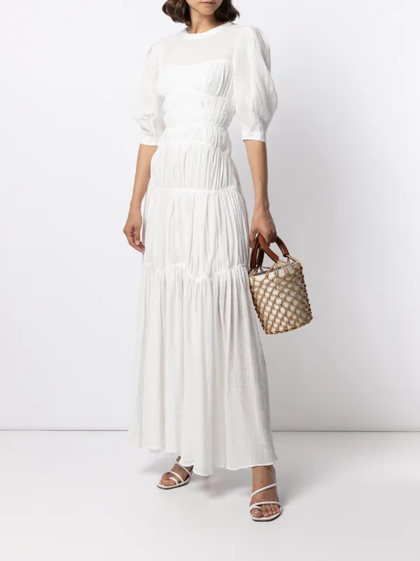 Shop Jonathan Simkhai ruched open-back 