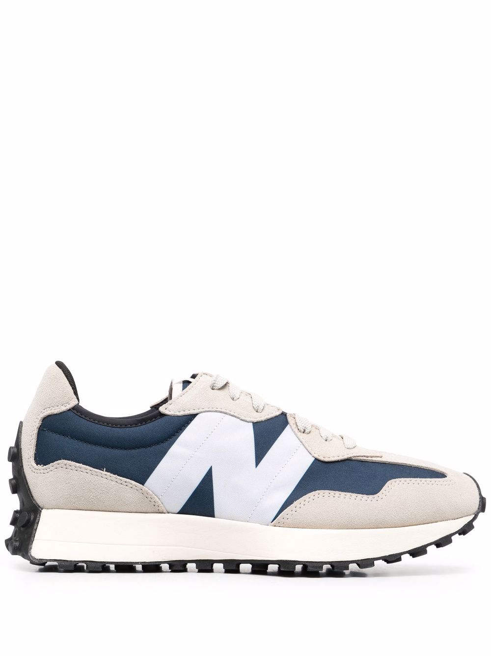 New Balance N-logo Panelled Sneakers In Blue 