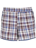 Olympiah check Picnic shorts - Blue