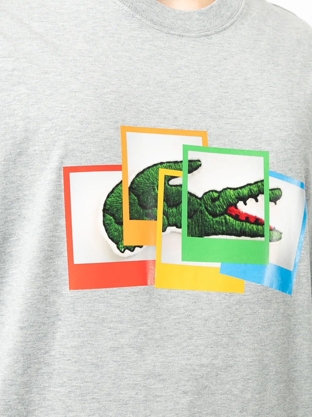 фото Lacoste футболка с графичным принтом из коллаборации с polaroid