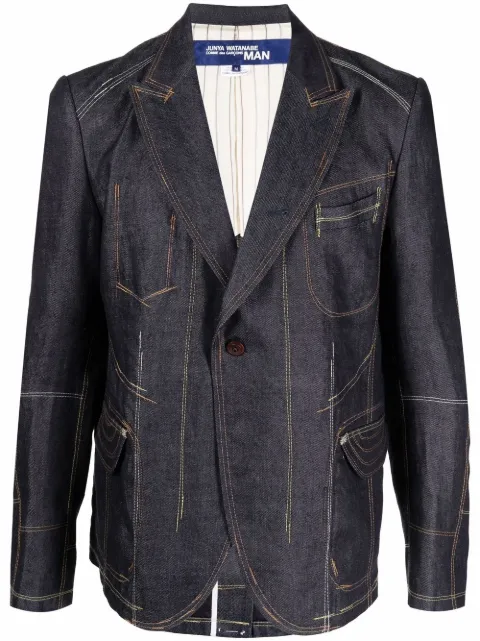 Junya Watanabe MAN contrast-stitched denim jacket