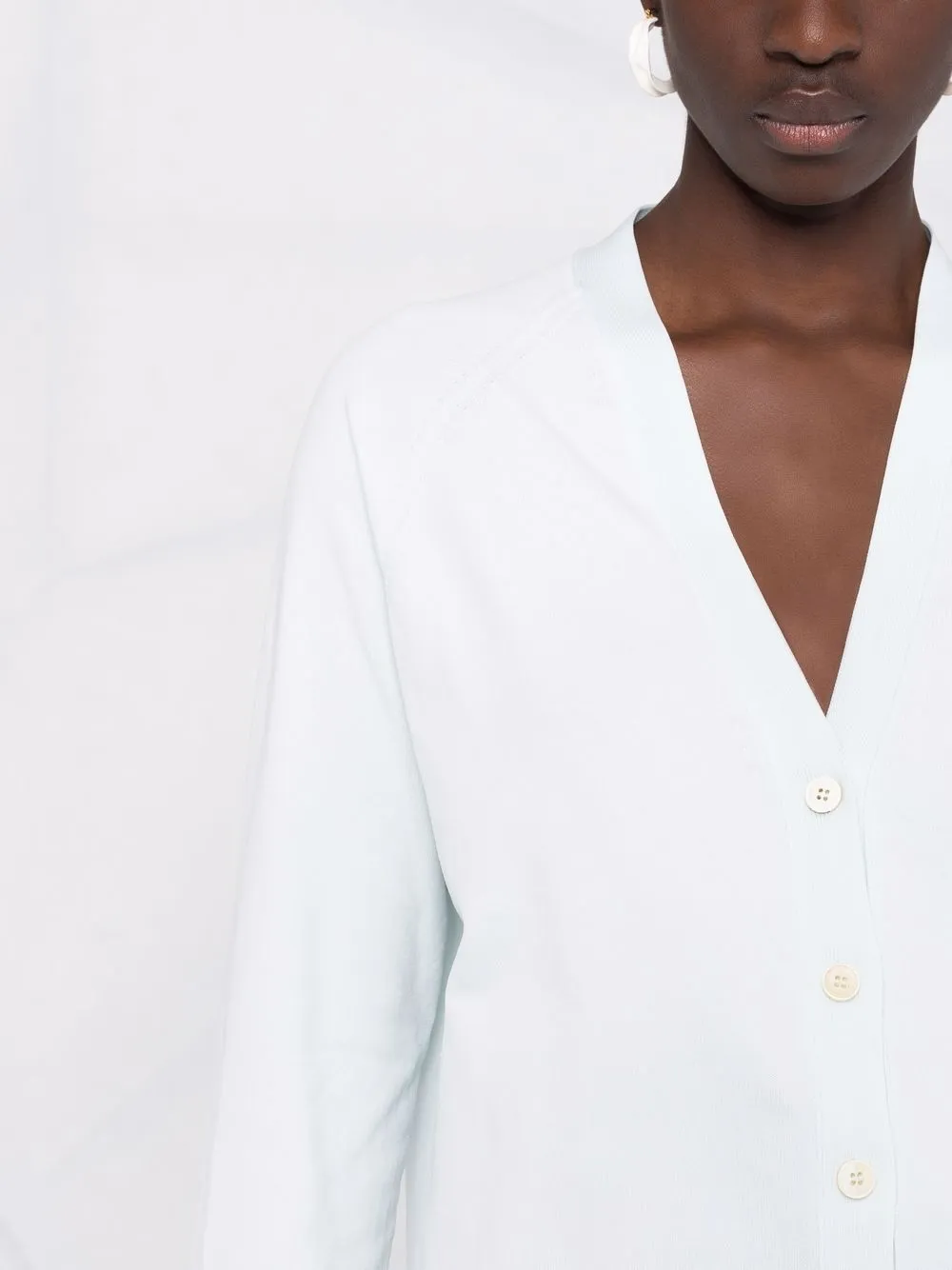 Jil Sander V-neck Cardigan In Grün
