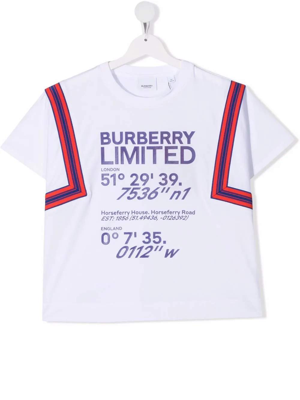 фото Burberry kids футболка с логотипом