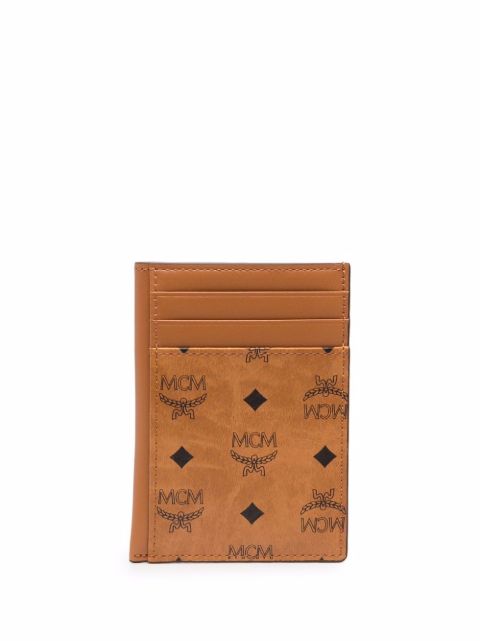 MCM porte-cartes à motif monogrammé