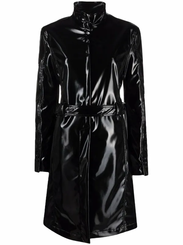 high shine raincoat