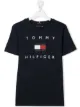 Image 1 of Tommy Hilfiger Junior TEEN logo-print organic cotton T-shirt