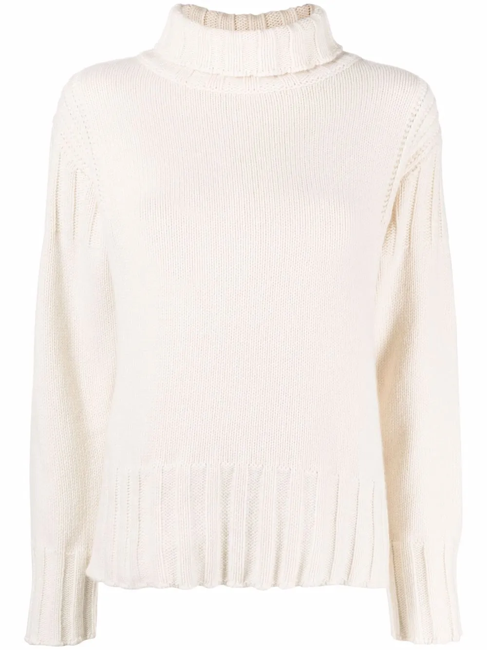 

Jil Sander cashmere roll neck jumper - White