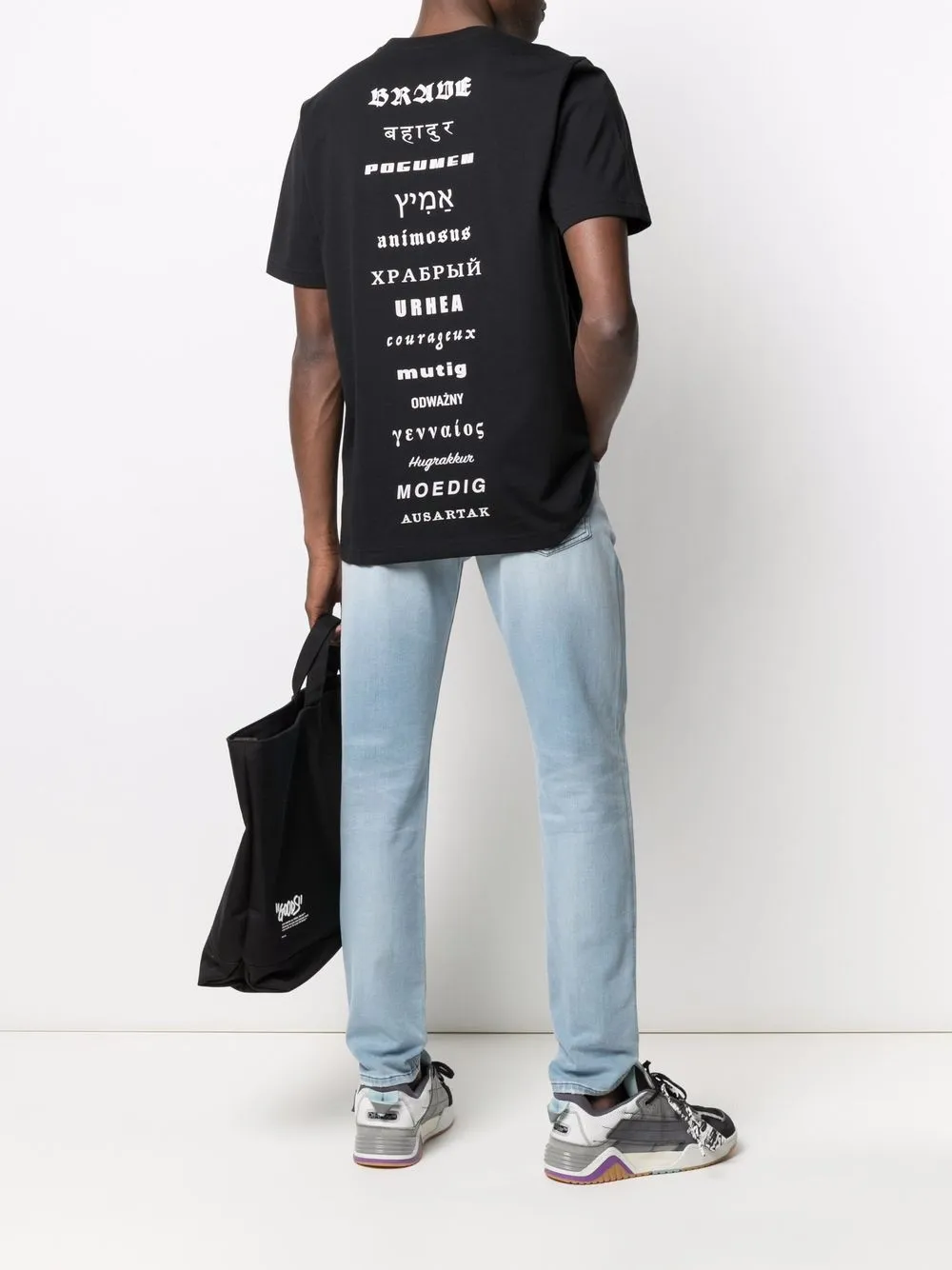 фото Diesel футболка с принтом brave