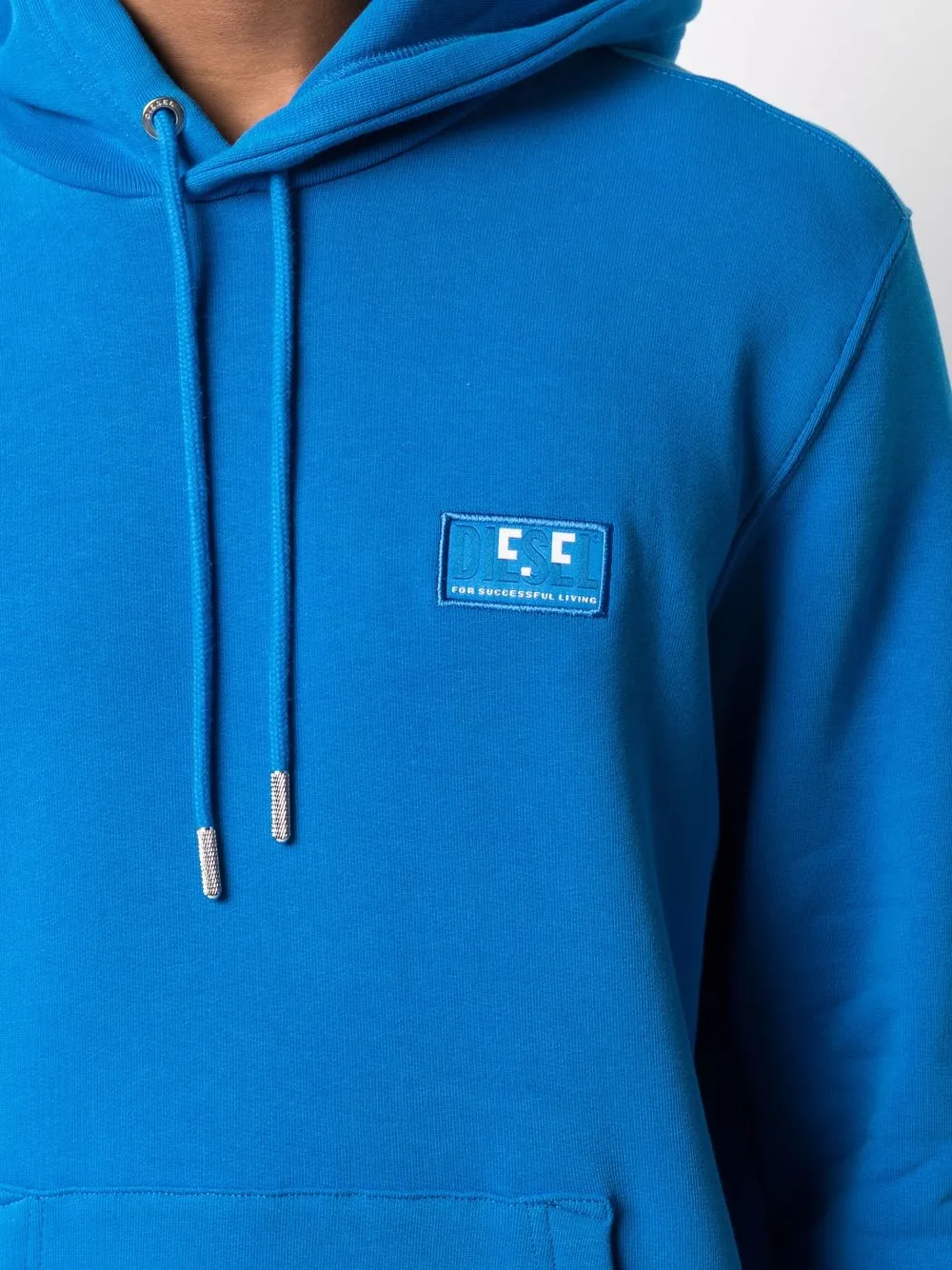Diesel Hoodie met logo Blauw