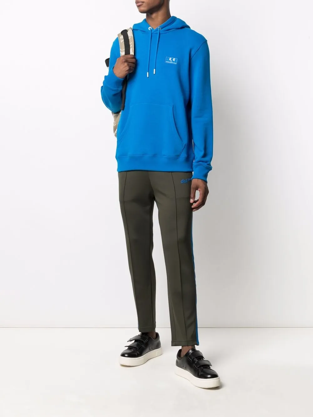 Diesel Hoodie met logo Blauw
