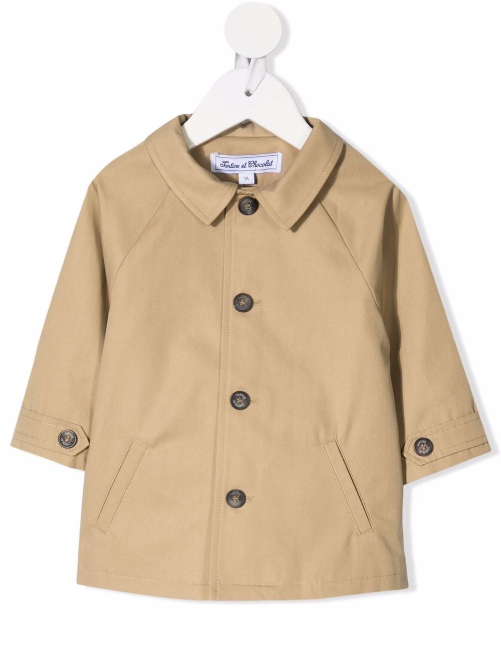 Tartine Et Chocolat Babies' Single-breasted Trench Coat In Neutrals