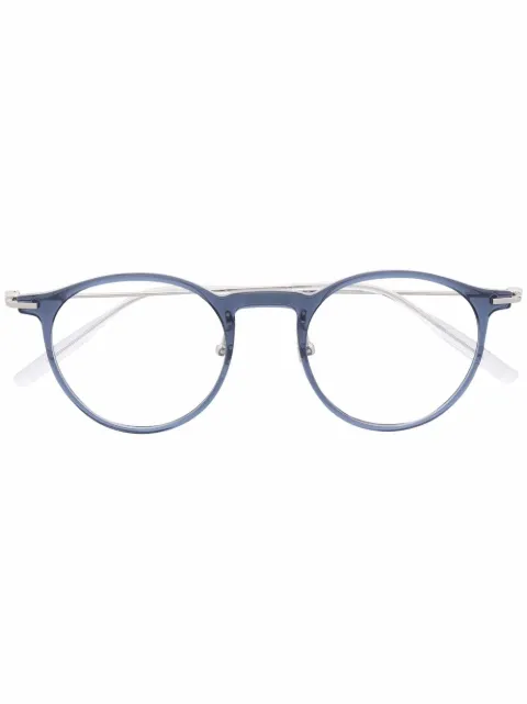 Montblanc lentes con armazón redonda transparente