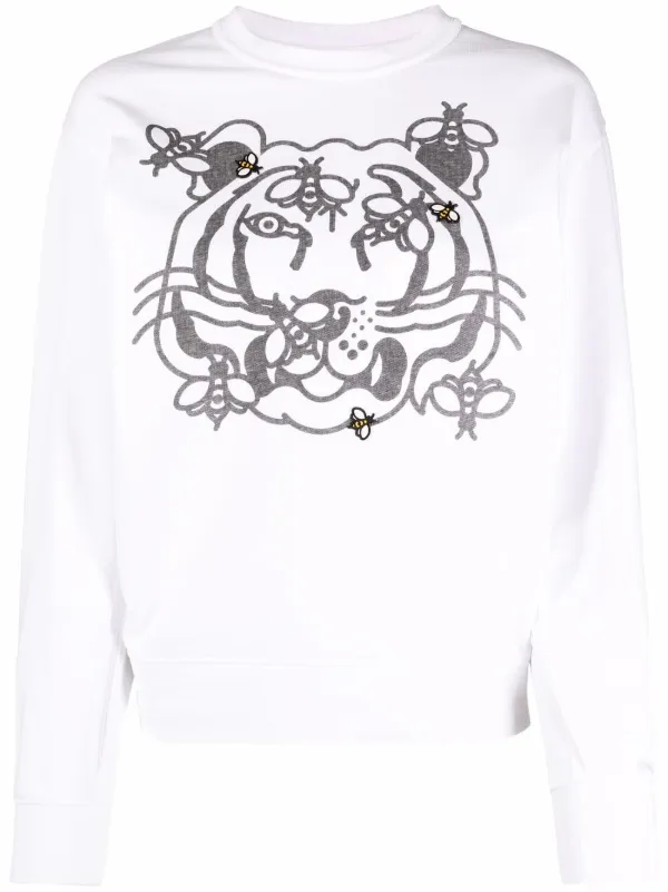 Kenzo tiger-print Cotton Sweatshirt 