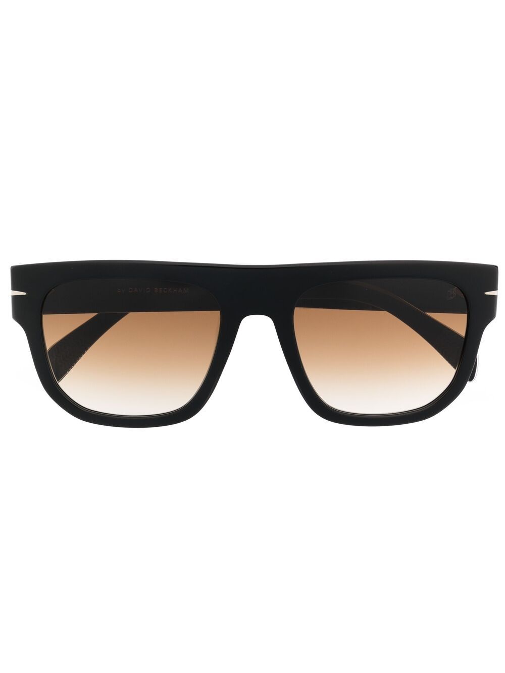 Eyewear By David Beckham Square-frame Flat-bar Sunglsses In Black