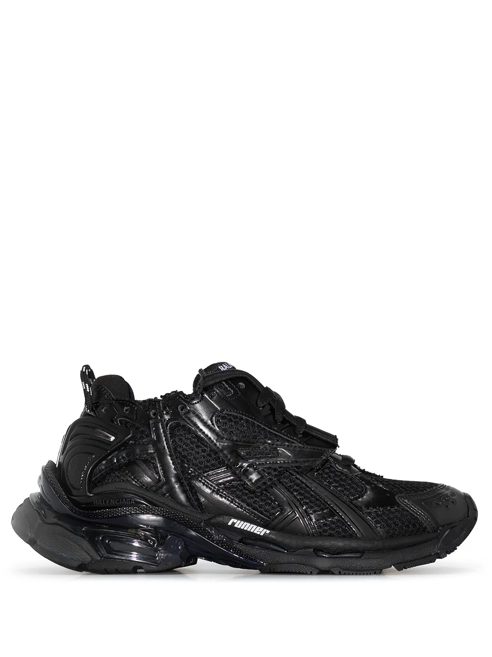 Balenciaga Monocolor Runner Sneakers In Black