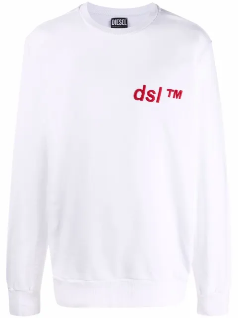 Diesel logo-embroidered sweatshirt