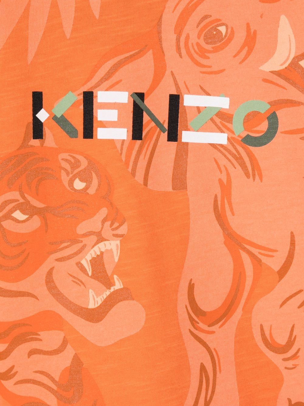 фото Kenzo kids футболка с принтом и логотипом